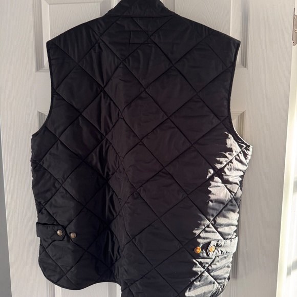 J. Crew Black Quilted Vest - Picture 2 of 3